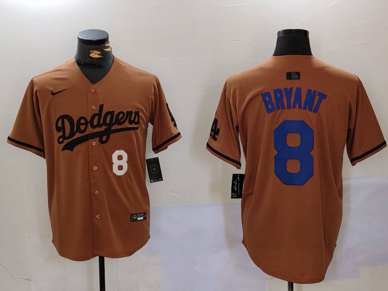Men Los Angeles Dodgers #8 Bryant army green joint name 2024 Nike MLB Jersey style 6->los angeles dodgers->MLB Jersey